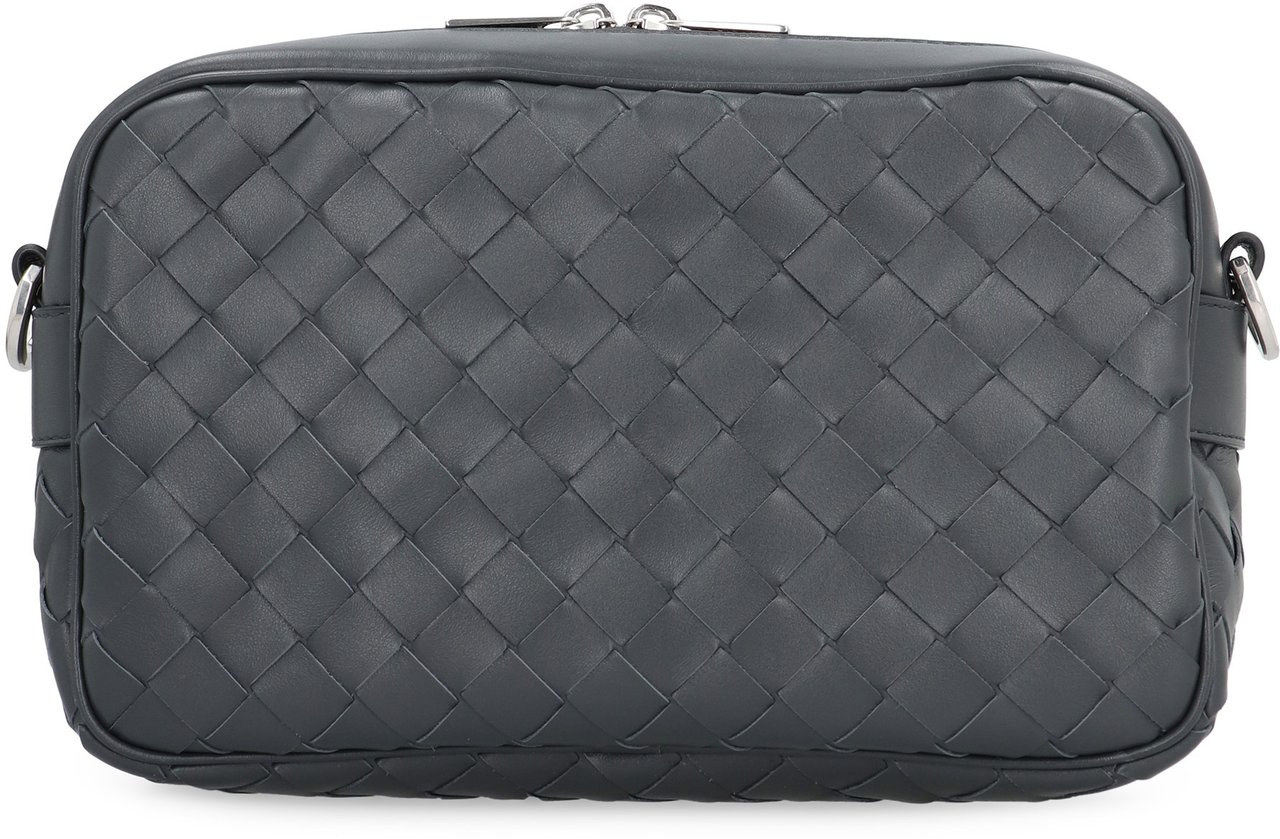 Bottega Veneta Small Intrecciato Camera Bag Zilver
