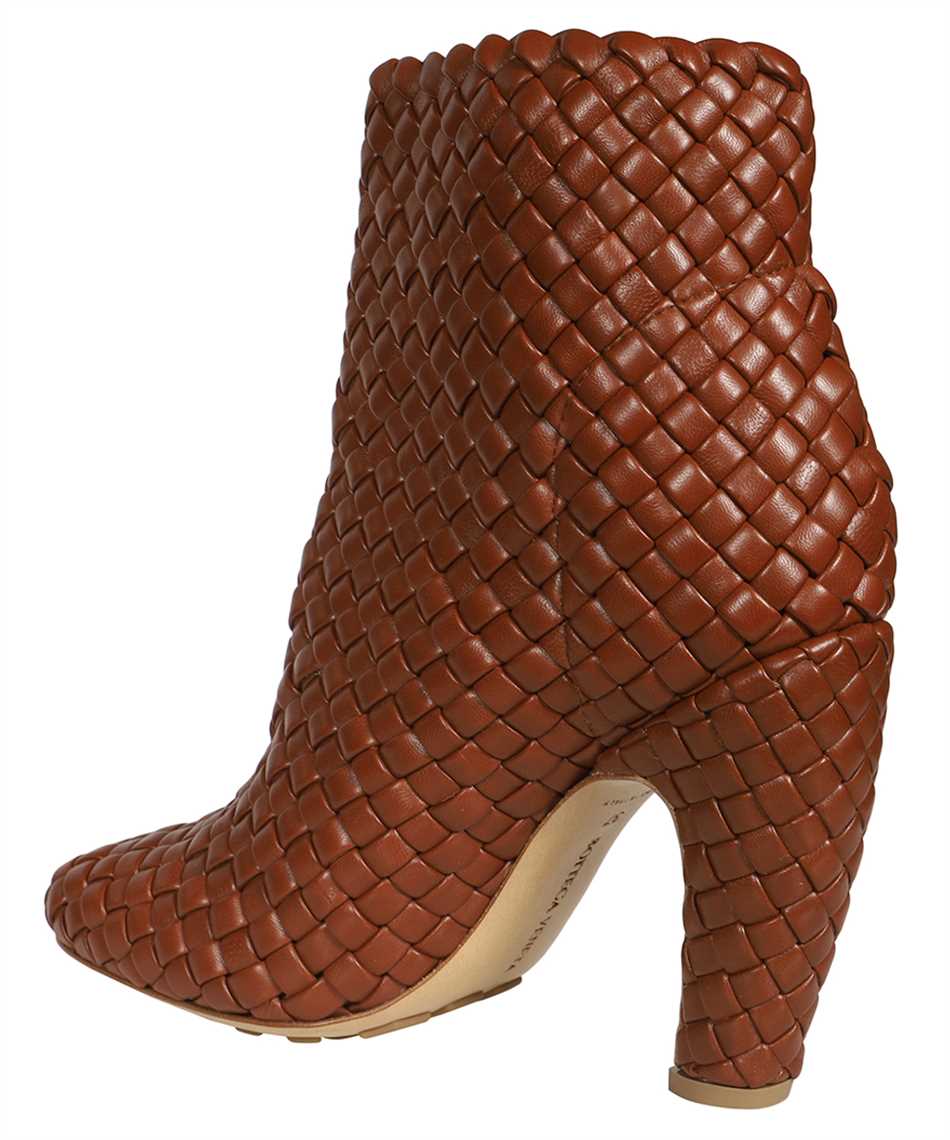 Bottega Veneta Canalazzo heel leather ankle boots Bruin