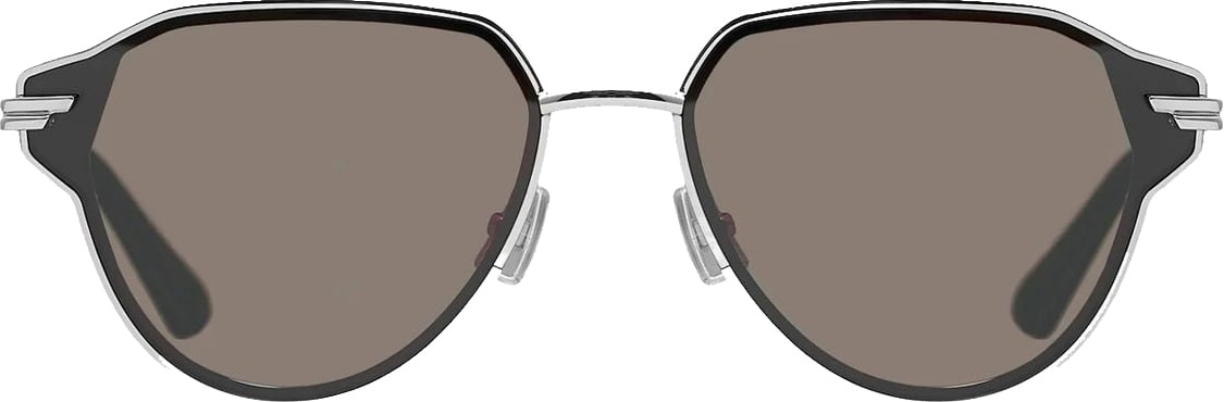 Bottega Veneta Glaze Aviator Sunglasses Zilver
