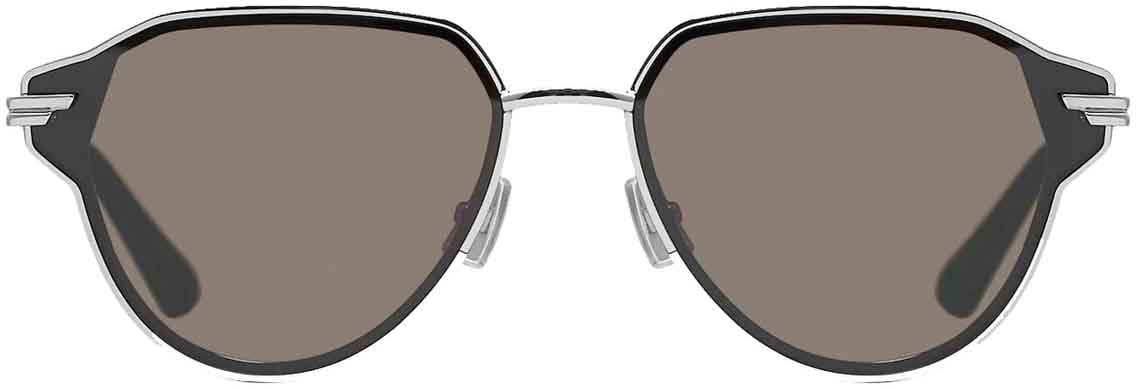 Bottega Veneta Bottega Veneta Glaze Aviator Sunglasses Zilver
