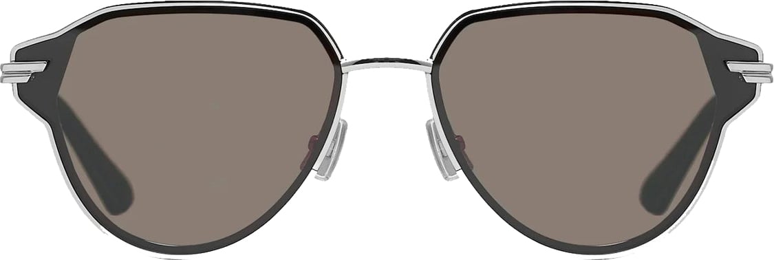 Bottega Veneta Glaze Aviator Sunglasses Zilver