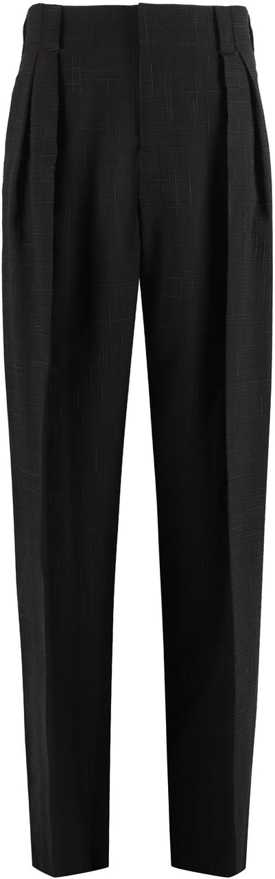 Bottega Veneta Viscose and silk trousers Bruin