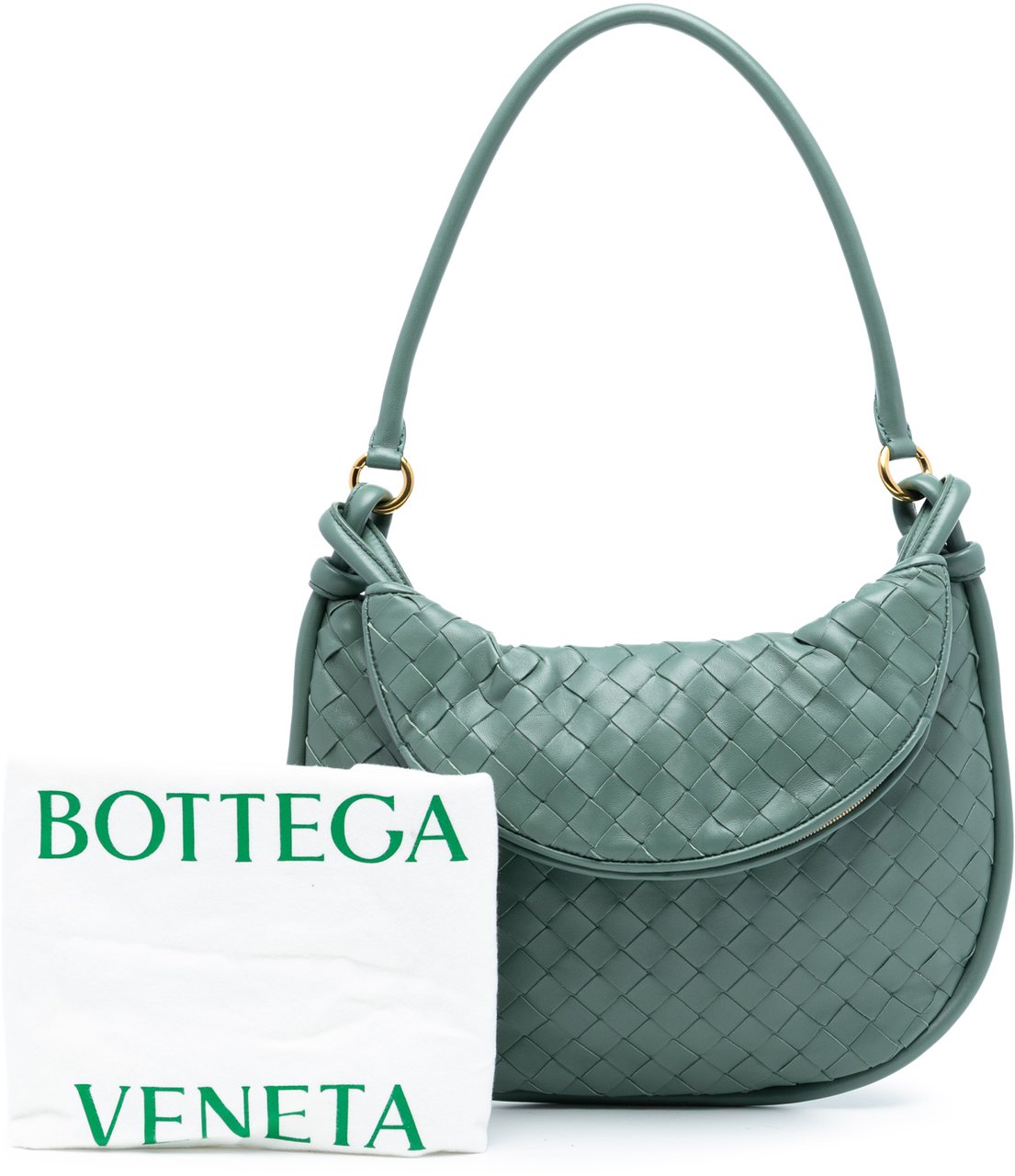 Bottega Veneta Medium Nappa Intrecciato Gemelli Hobo Groen