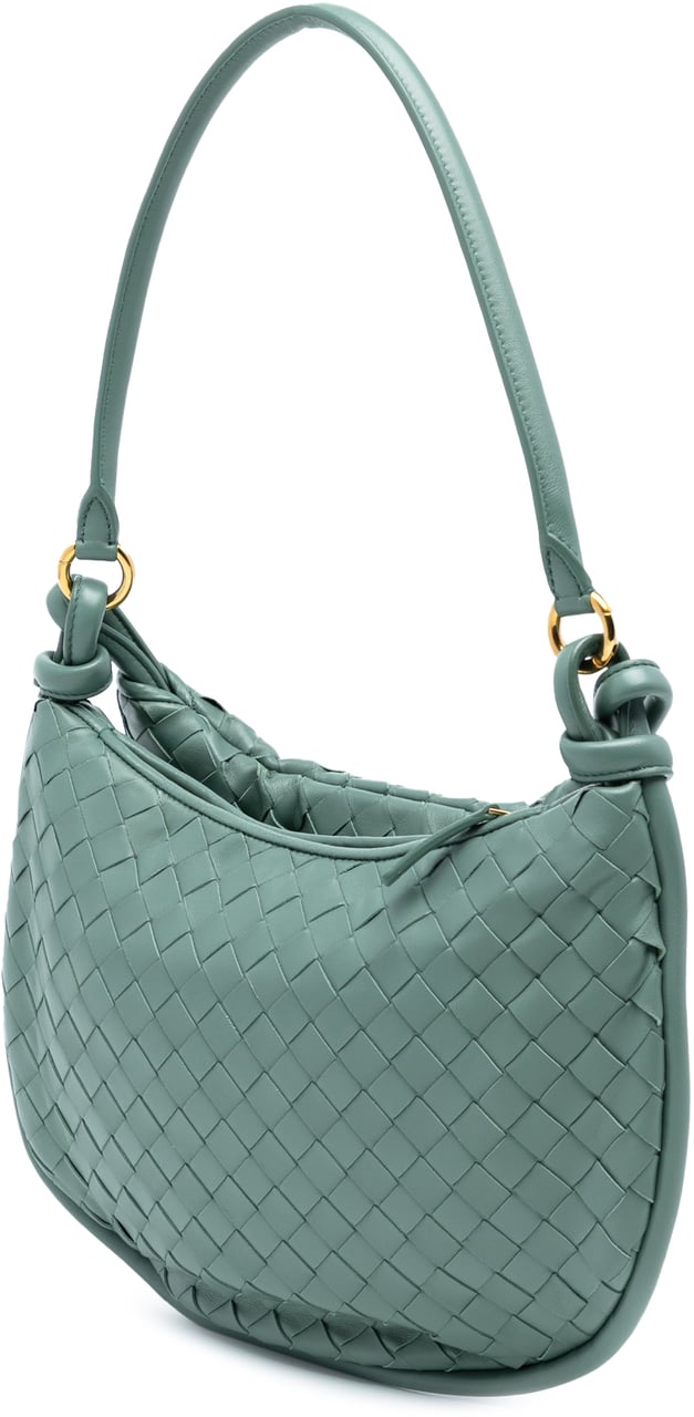 Bottega Veneta Medium Nappa Intrecciato Gemelli Hobo Groen