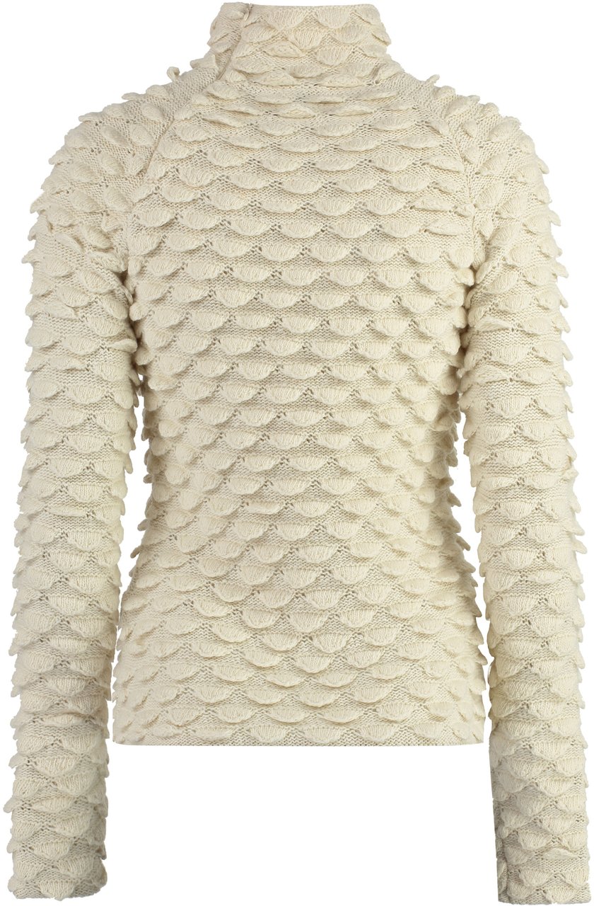Bottega Veneta Wool turtleneck sweater Neutraal