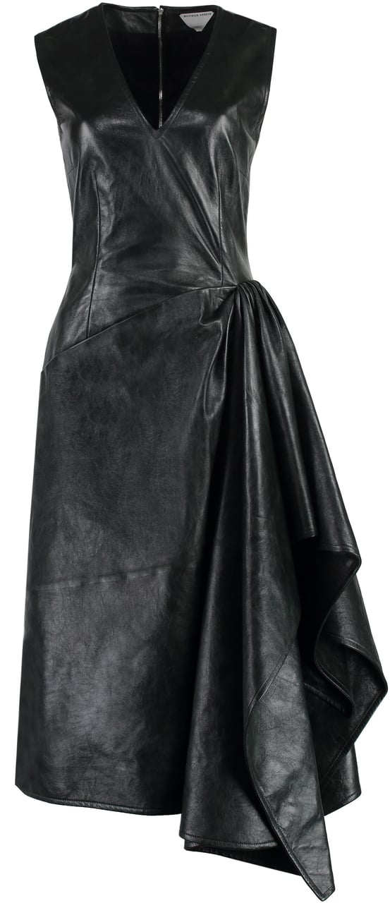 Bottega Veneta Leather dress Groen