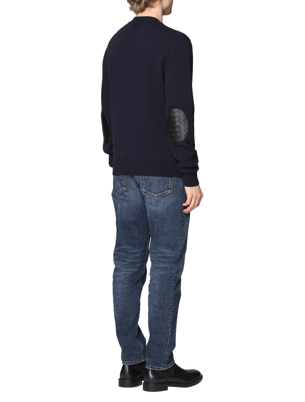 Bottega Veneta Crew-neck cashmere sweater Navy