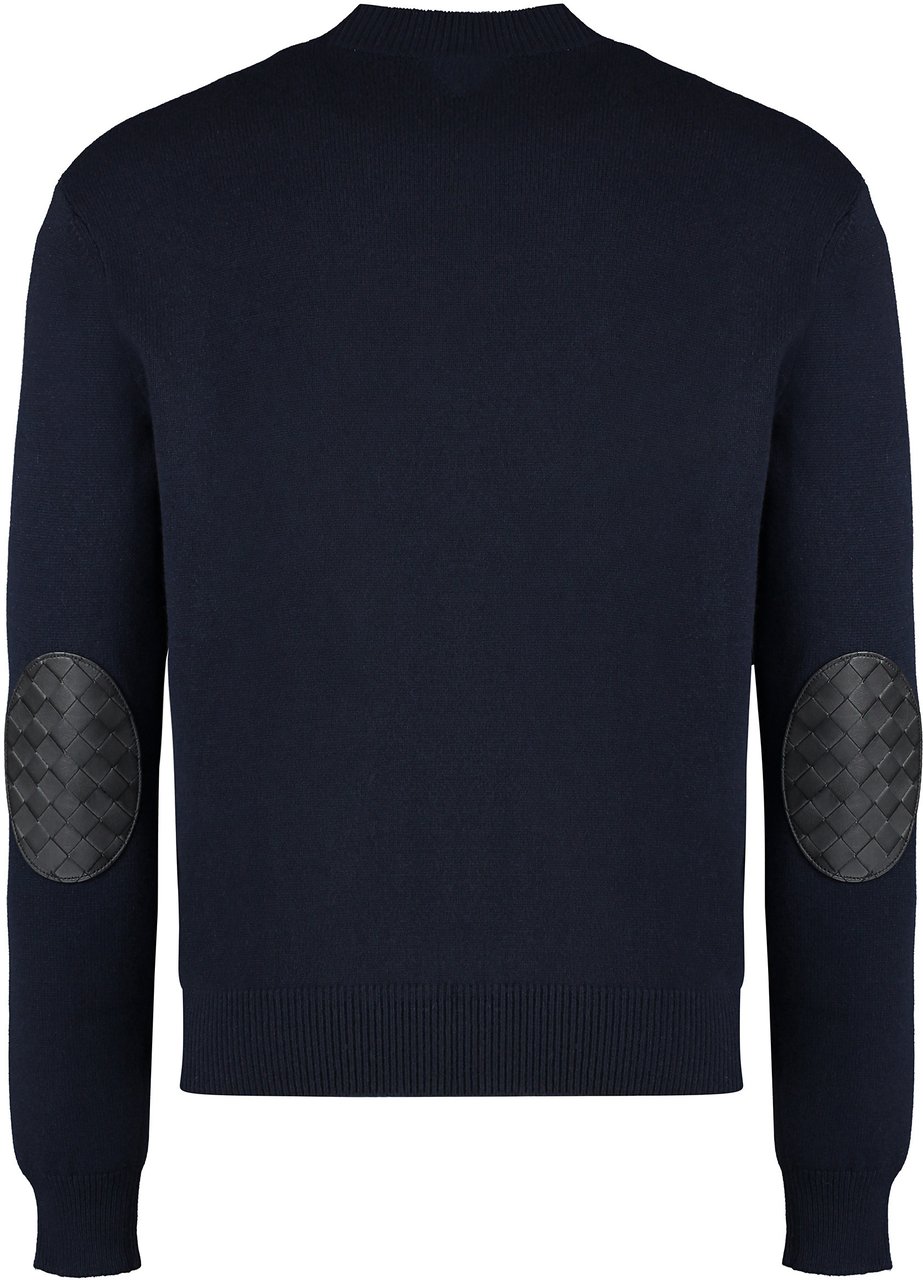 Bottega Veneta Crew-neck cashmere sweater Navy