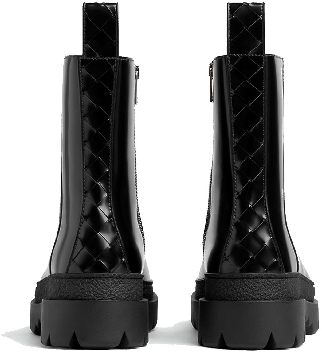Bottega Veneta Highway Leather Boots Zwart
