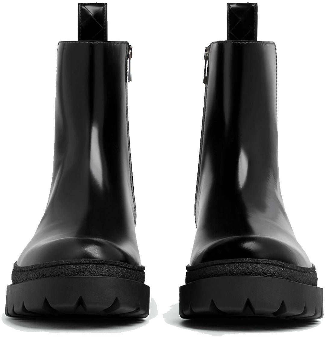 Bottega Veneta Highway Leather Boots Zwart