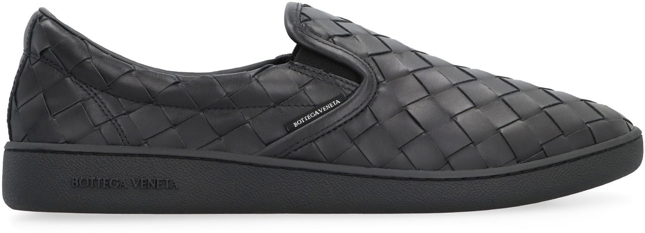 Bottega Veneta Sawyer leather slip-on Zwart