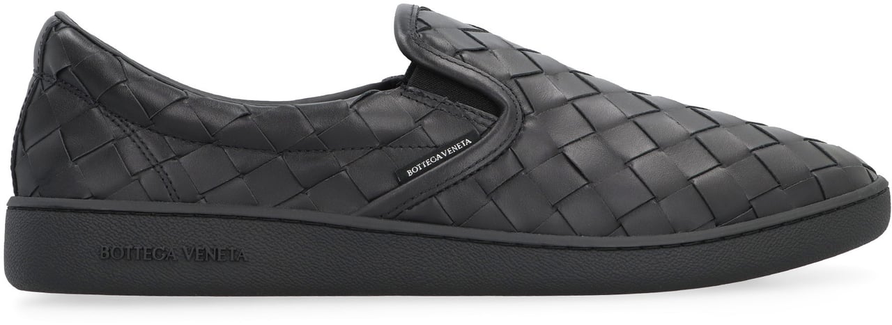 Bottega Veneta Sawyer leather slip-on Zwart