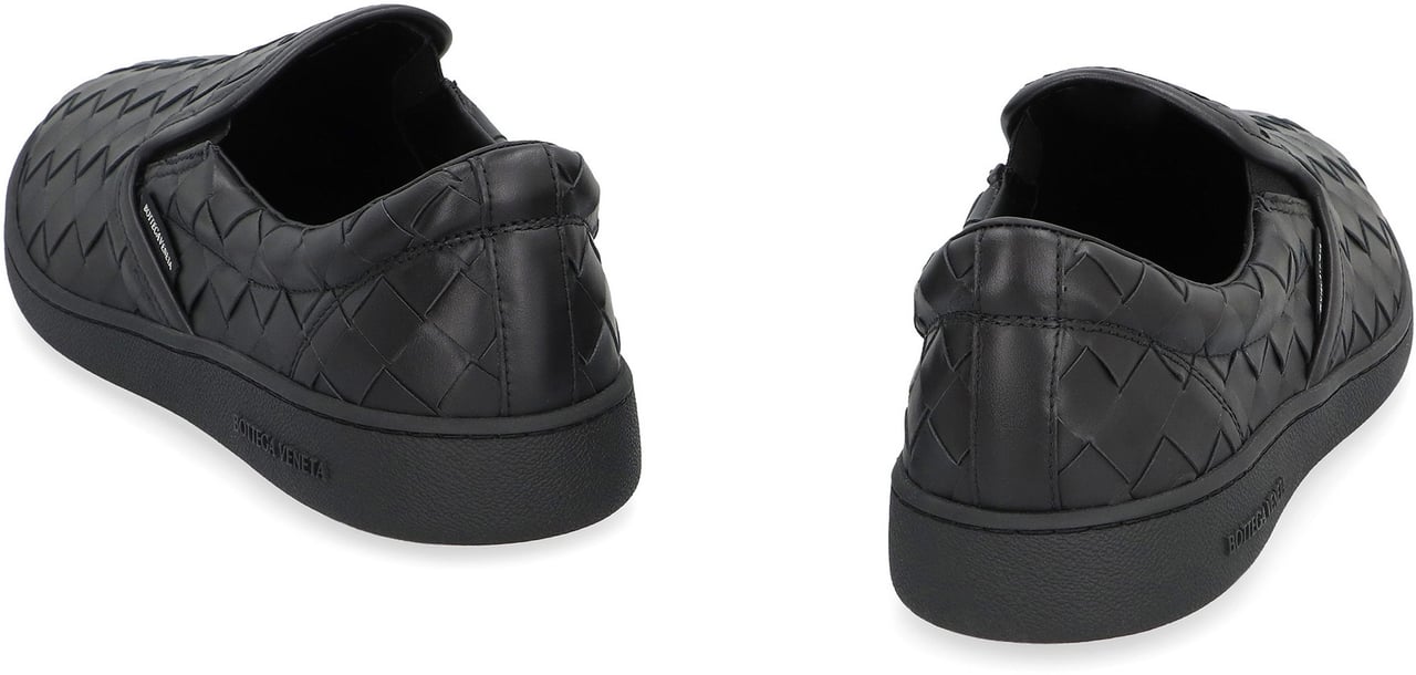 Bottega Veneta Sawyer leather slip-on Zwart
