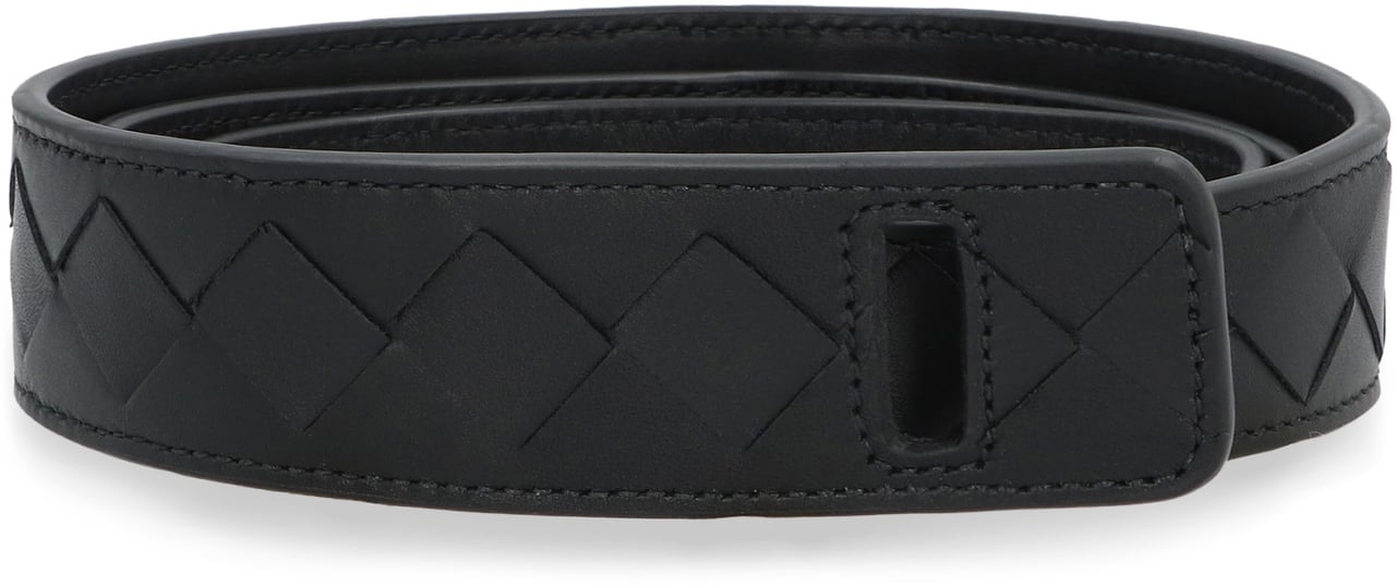 Bottega Veneta Leather belt Zwart