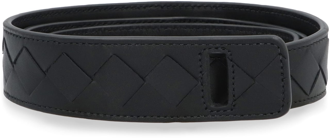 Bottega Veneta Leather belt Zwart