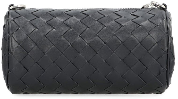 Bottega Veneta Bottega Veneta Barrell Mini Intrecciato Leather Bag Zwart
