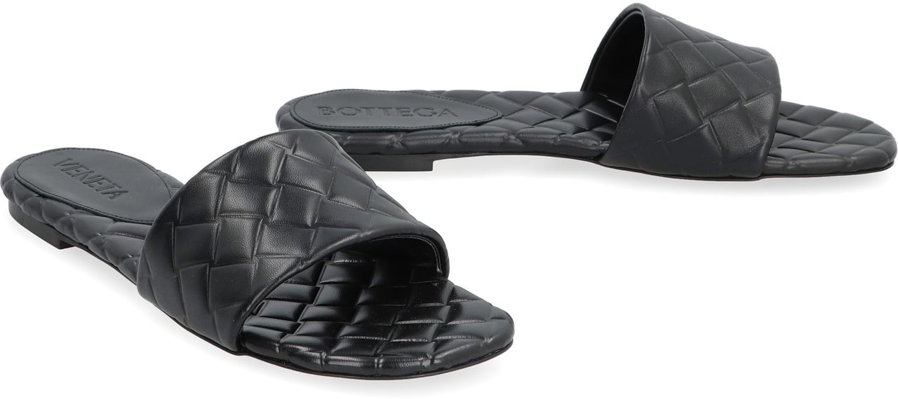 Bottega Veneta Amy leather mules Zwart
