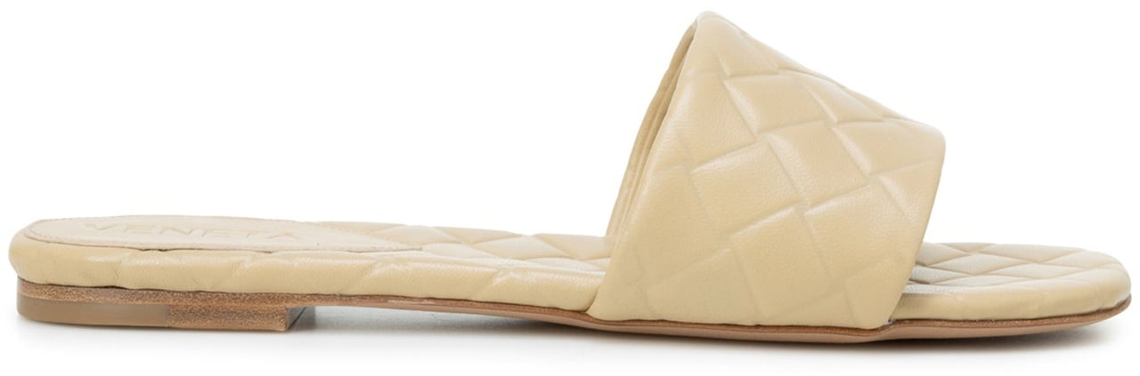 Bottega Veneta Bottega Veneta Amy Leather Sandals Beige