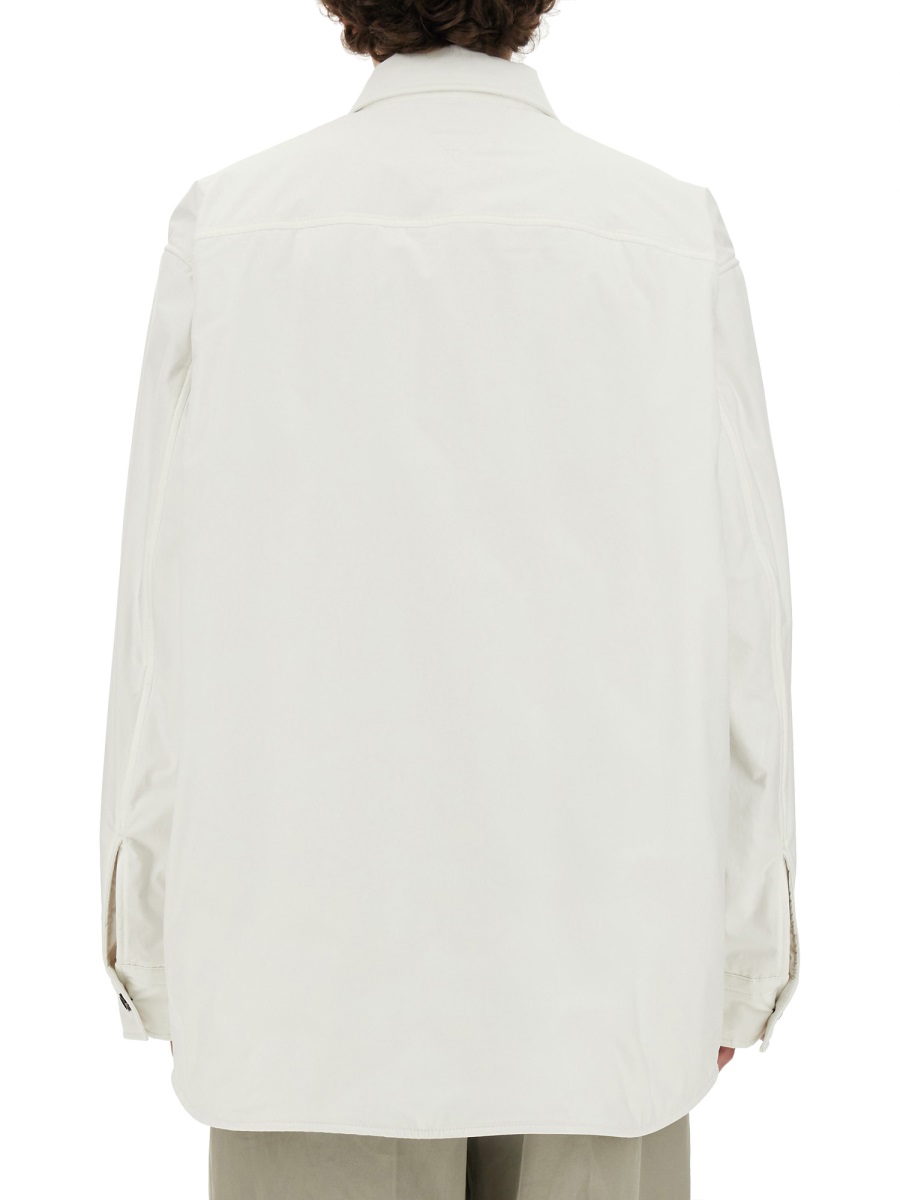 Bottega Veneta Quilted Oversized Padded Jacket with High Collar Wit