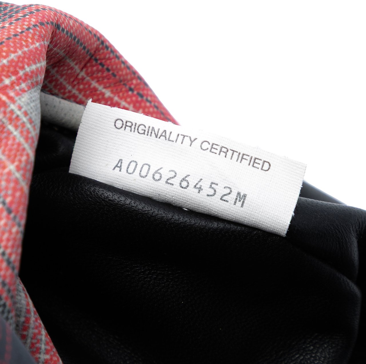 Bottega Veneta Mini Printed Leather Tartan Jodie Grijs