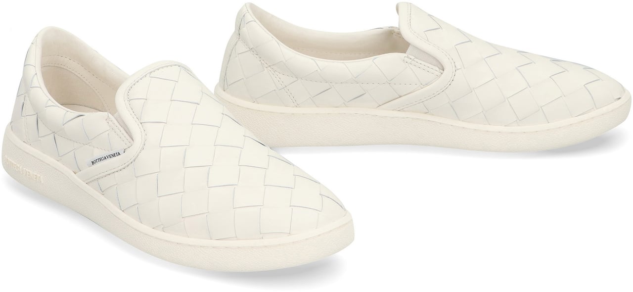 Bottega Veneta Sawyer leather sneakers Wit