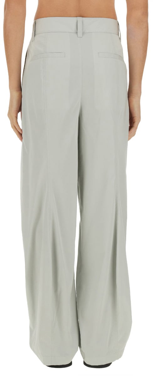 Bottega Veneta Tailored Silk and Cotton Blend Pants Wit