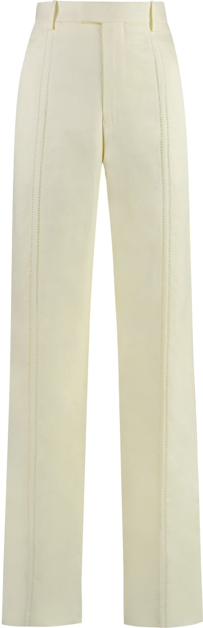 Bottega Veneta Linen trousers Geel