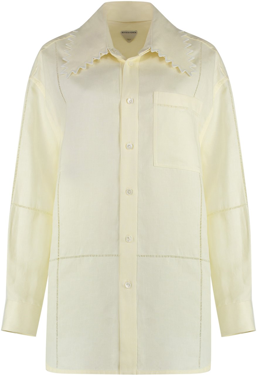 Bottega Veneta Linen shirt Geel