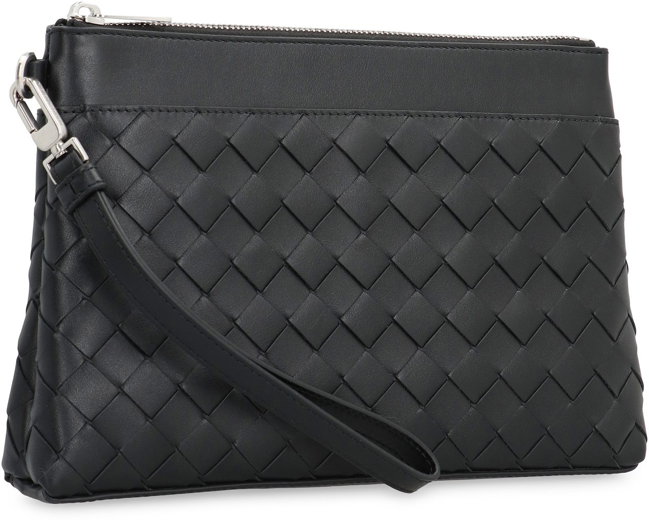 Bottega Veneta Intrecciato Prism Pouch Zwart