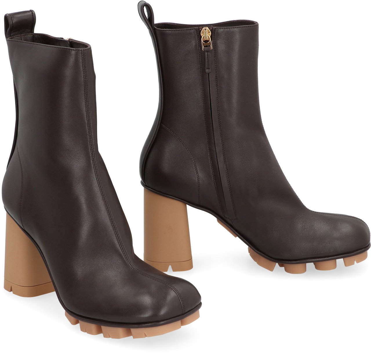 Bottega Veneta Shore leather ankle boots Bruin