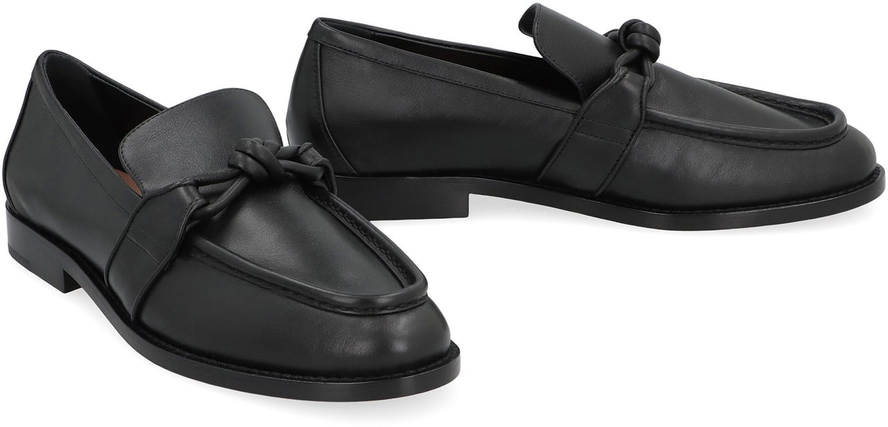 Bottega Veneta Astaire Leather loafers Zwart
