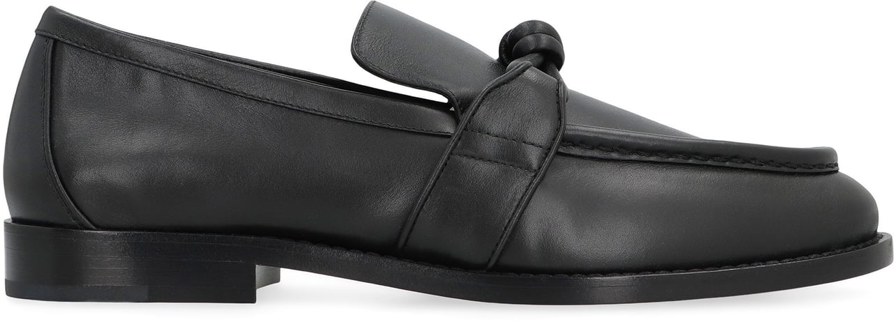 Bottega Veneta Astaire Leather loafers Zwart