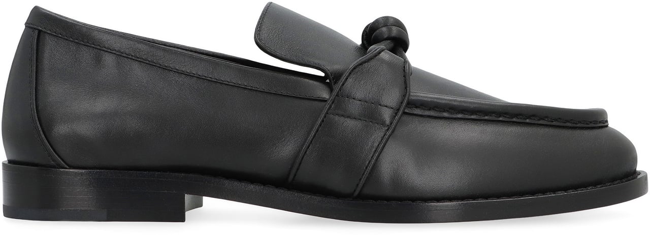 Bottega Veneta Astaire Leather loafers Zwart