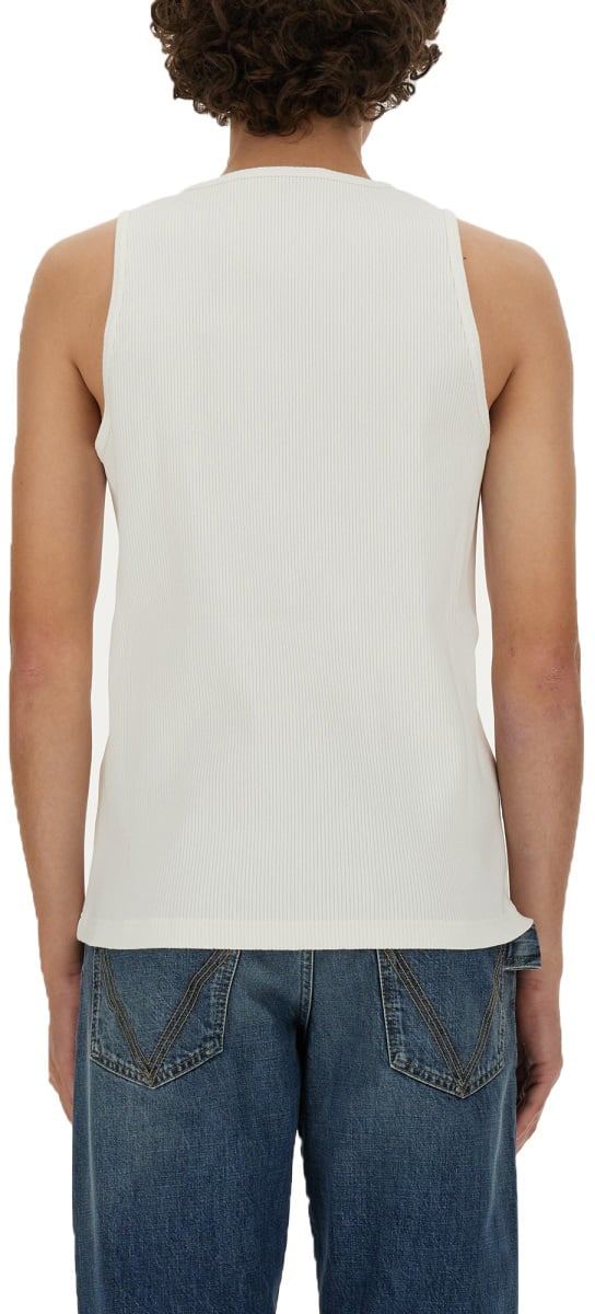 Bottega Veneta Cotton Jersey Top with Tailored Silhouette Neutraal