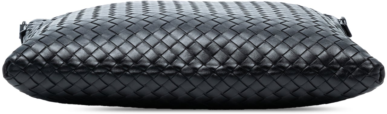 Bottega Veneta Nappa Intrecciato VN Crossbody Zwart