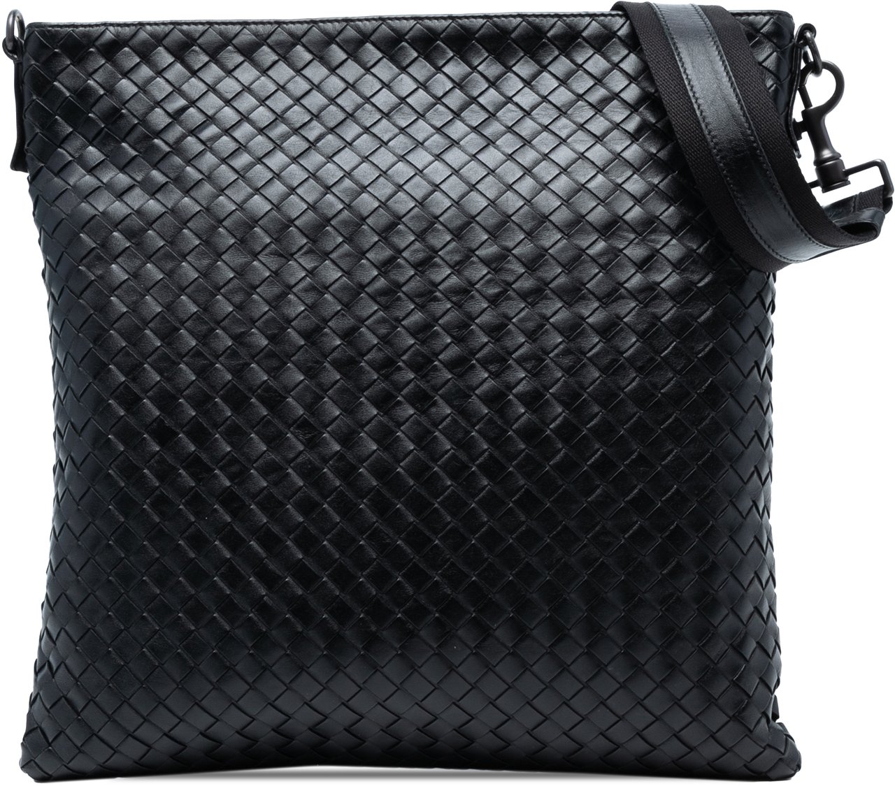 Bottega Veneta Nappa Intrecciato VN Crossbody Zwart