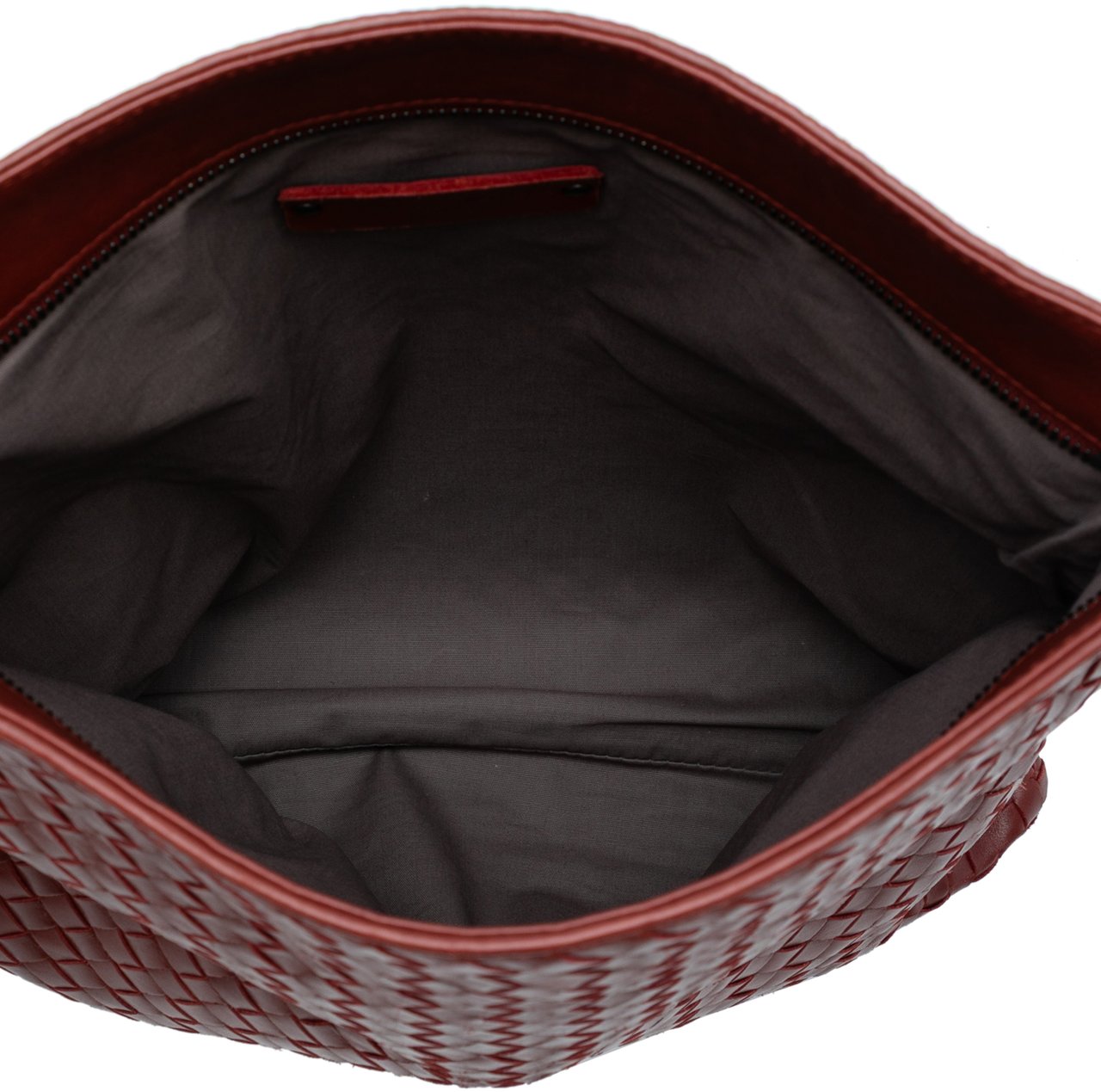 Bottega Veneta Nappa Intrecciato Crossbody Rood