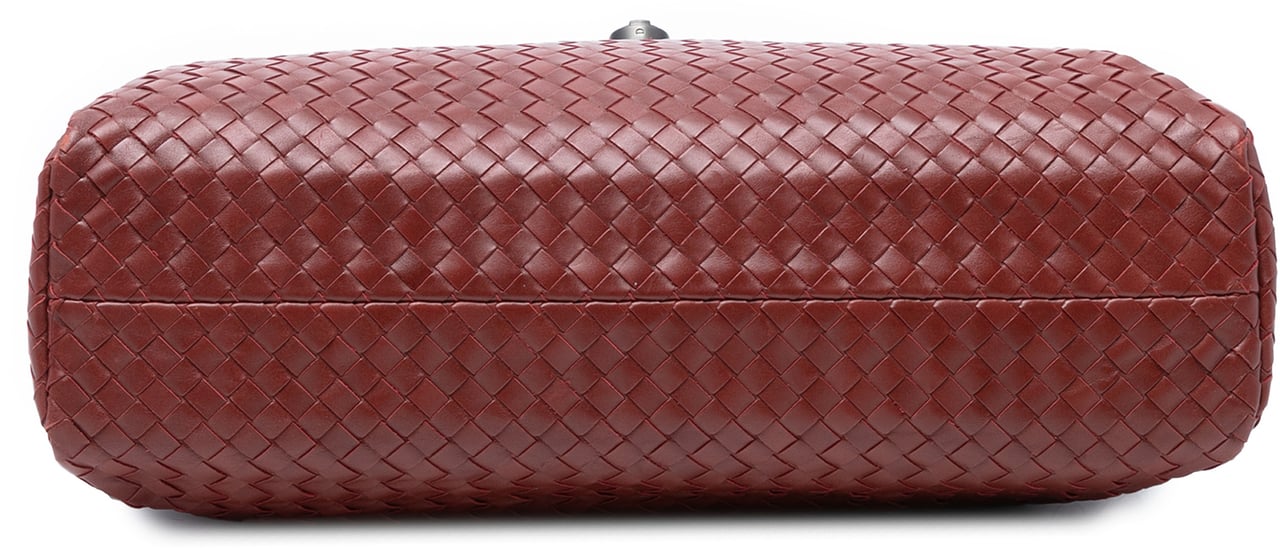 Bottega Veneta Nappa Intrecciato Briefcase Rood