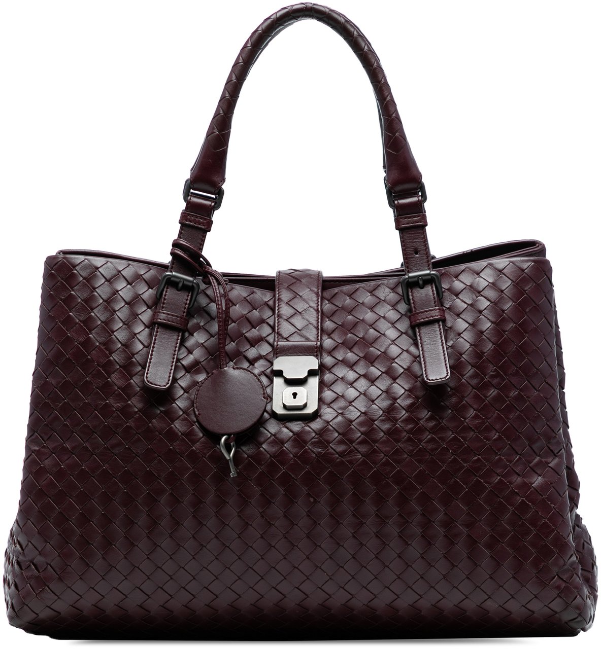 Bottega Veneta Medium Nappa Intrecciato Roma Tote Rood