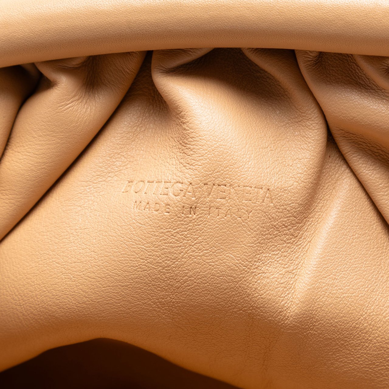 Bottega Veneta Lambskin The Mini Pouch Crossbody Bruin