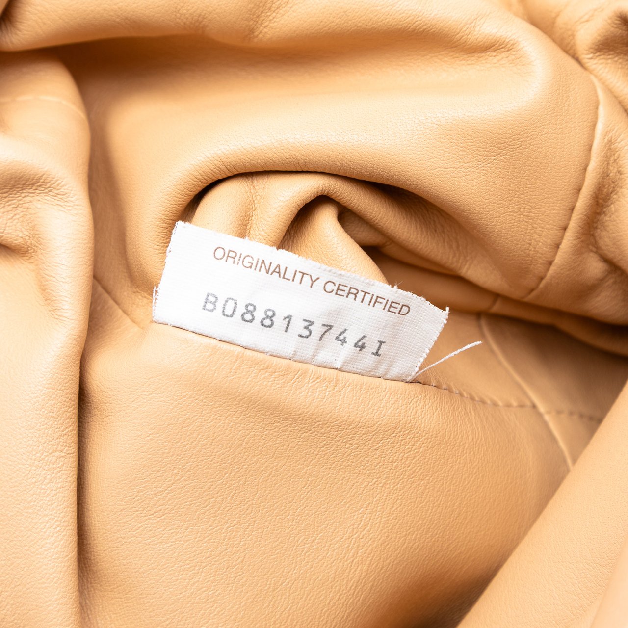 Bottega Veneta Lambskin The Mini Pouch Crossbody Bruin