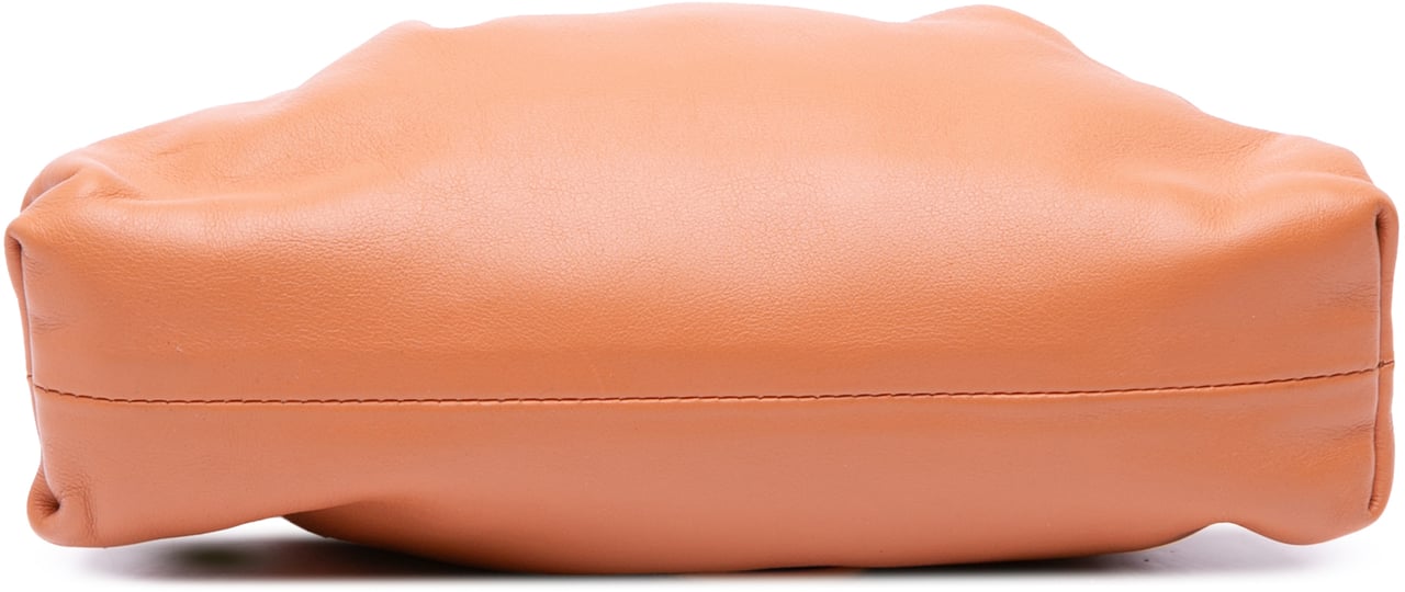 Bottega Veneta Lambskin The Mini Pouch Crossbody Oranje