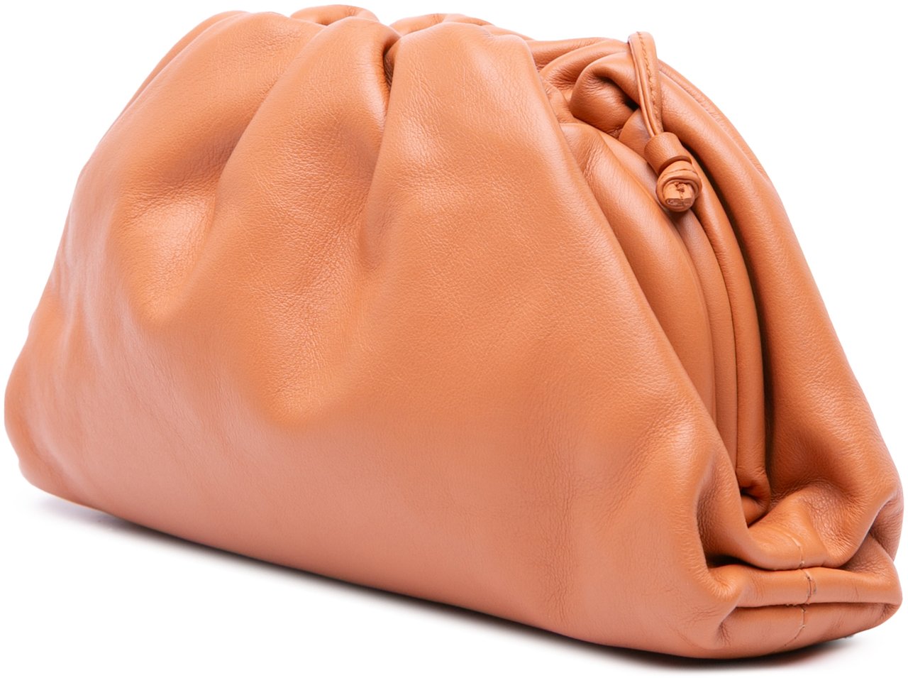 Bottega Veneta Lambskin The Mini Pouch Crossbody Oranje
