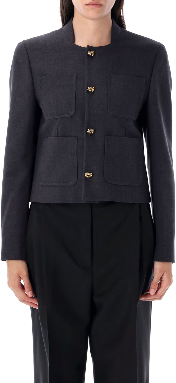 Bottega Veneta Light cotton jacket Grijs