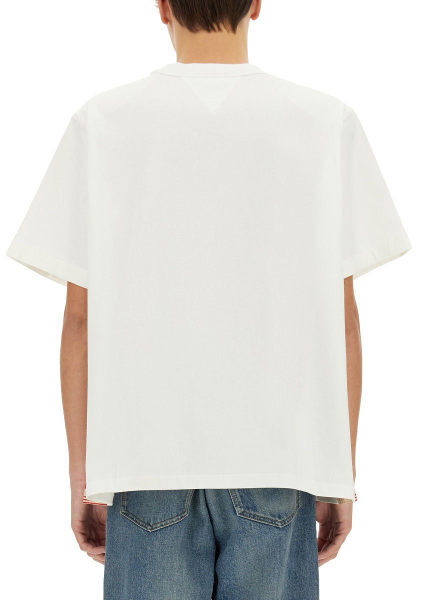 Bottega Veneta Checkered T-Shirt Made Of Soft Cotton Jersey Wit