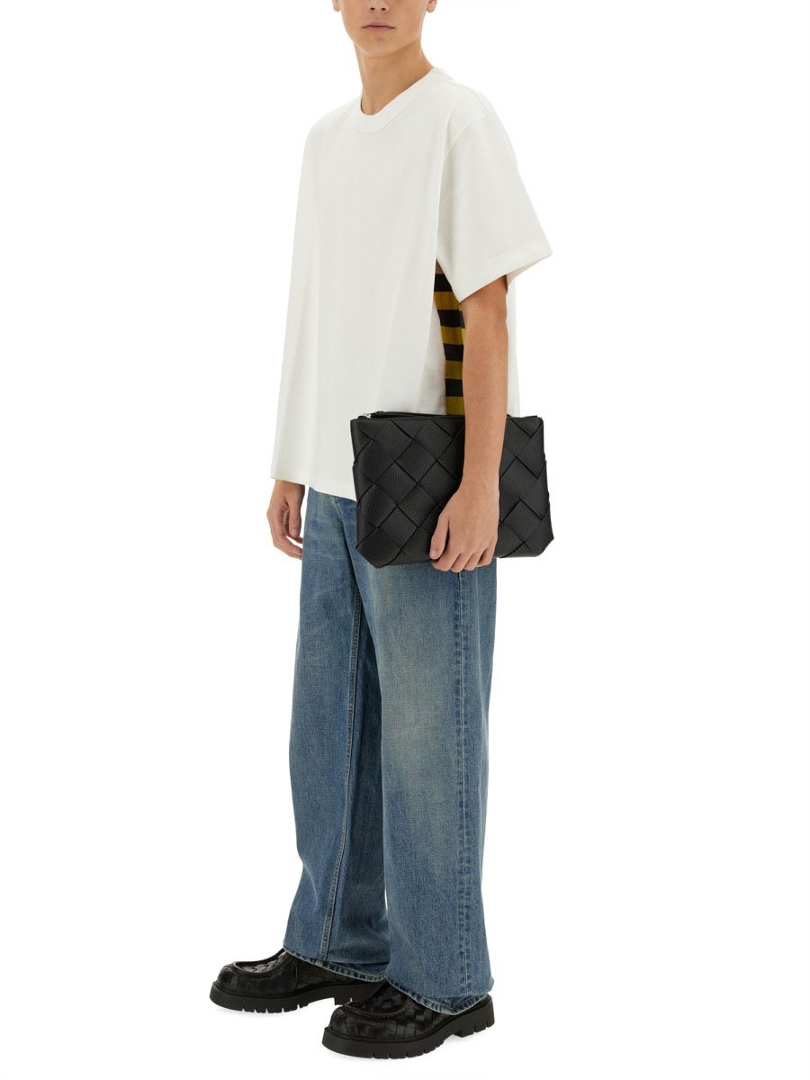 Bottega Veneta Checkered T-Shirt Made Of Soft Cotton Jersey Wit