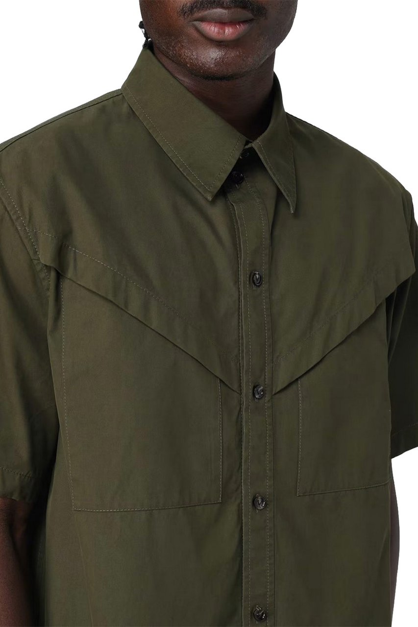 Bottega Veneta Shirt Darkgreen Donkergroen