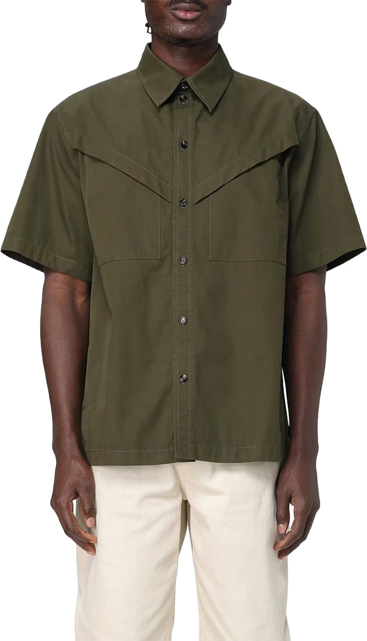 Bottega Veneta Shirt Darkgreen Donkergroen