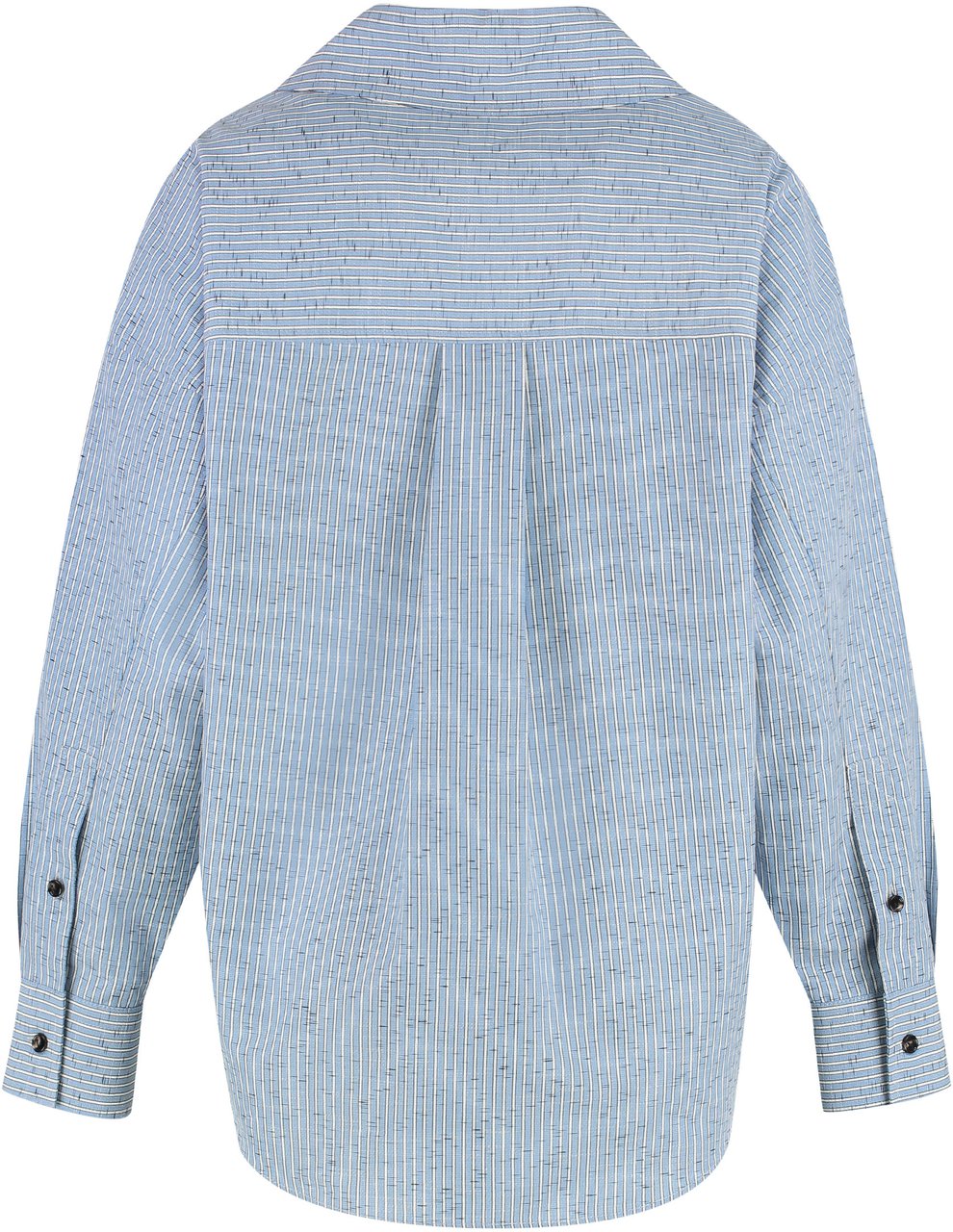 Bottega Veneta Cotton and linen blouse Blauw