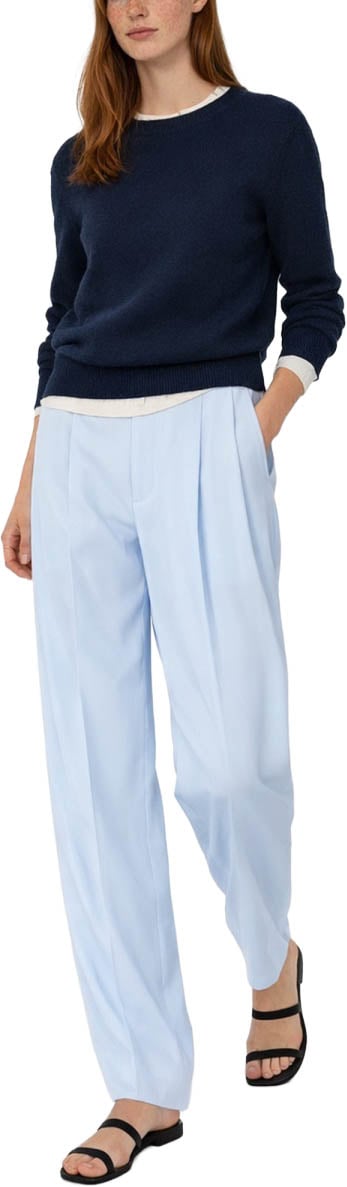 Bottega Veneta Silk Blend Tailored Pants With Front Pleats Wit